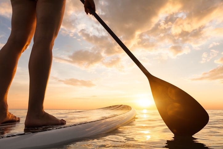Events Ladysmith BC: paddle boarder on the water